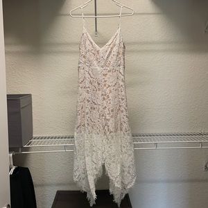 White lace dress